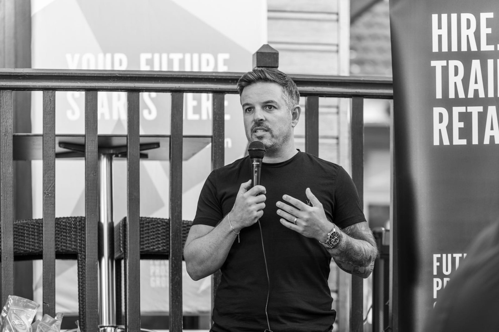 Jamie Cartwright speaking